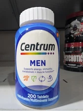 Centrum for Men Multivitamin  Supplement Vitamin 200 Tablets EXP 12/2025 SEALED