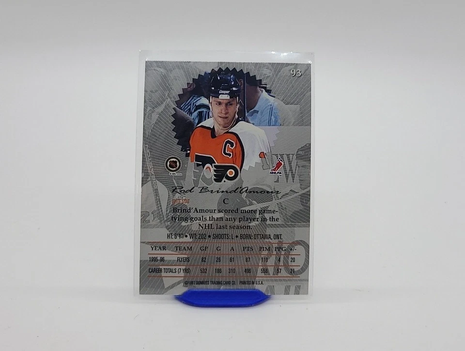 1996-97 Donruss Elite Flyers Hockey Card #93 Rod Brind'Amour - Image 4 of 4