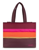 Oilily Sally Shopper Shopper Tasche Decadent Chocolate Weinrot Rosa Neu