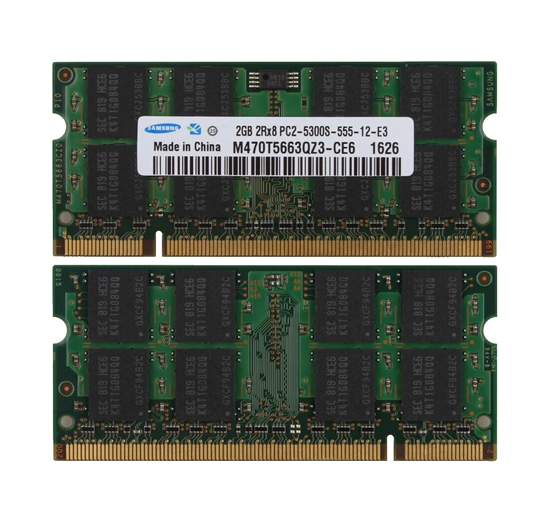 PC2-5300 DDR2-667 2 GB DDR3 SDRAM Computer Memory (RAM)