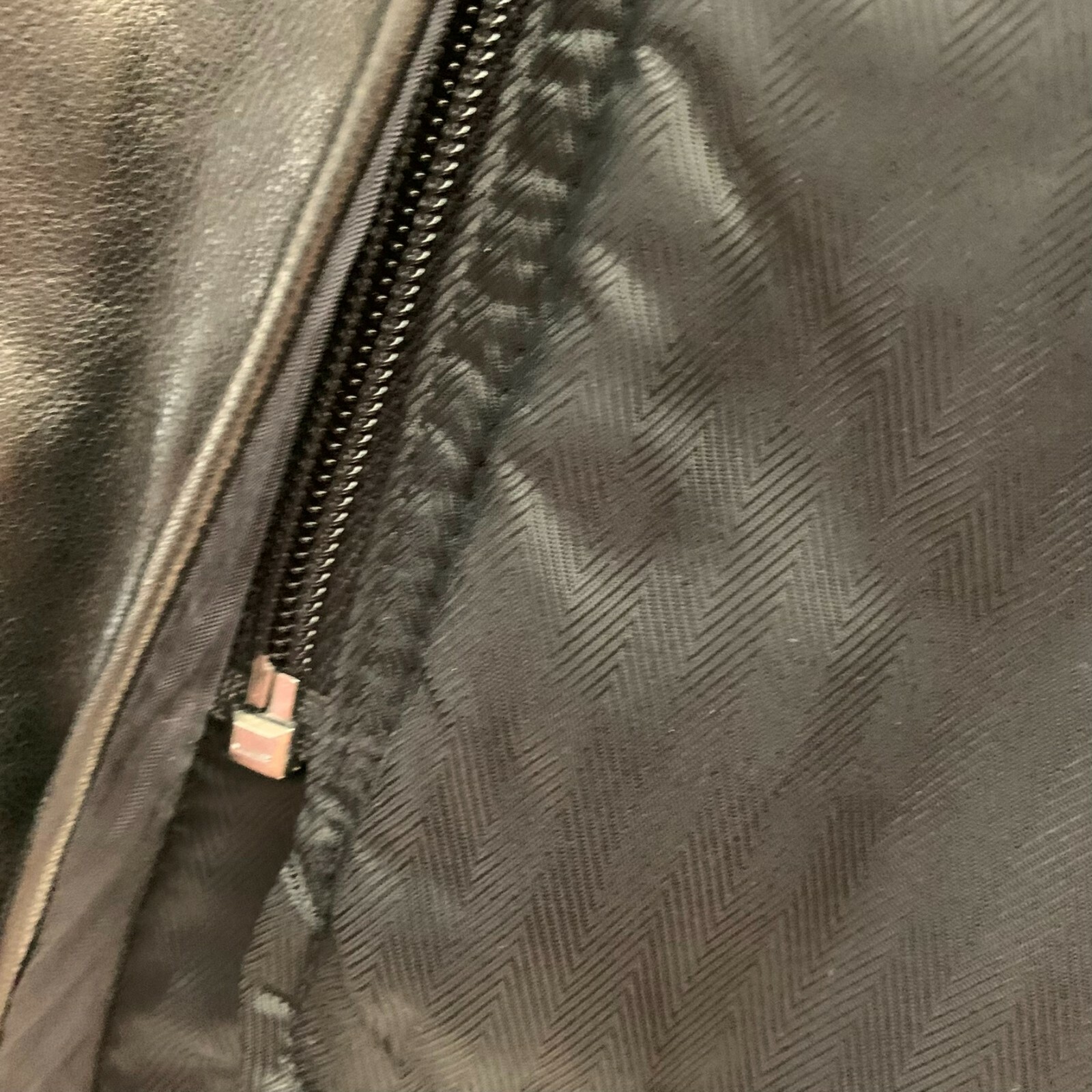 Weathervane by Weatherproof Jacket Black Leather Zip Out Lined Button