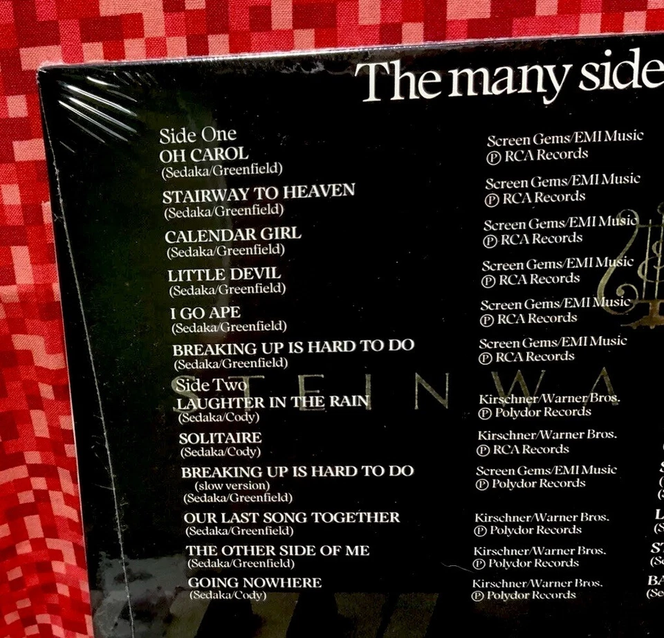 1986 Neil Sedaka”Backtrackin’” Starblend Records Track 2 Double LP (Sealed) - Image 4 of 4