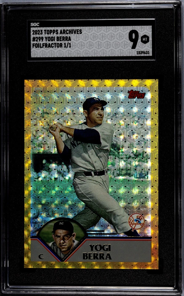 Yogi Bear Gold Foil Refractor. The Only One in Existence! 1/1 SGC 9! - Image 3 of 4