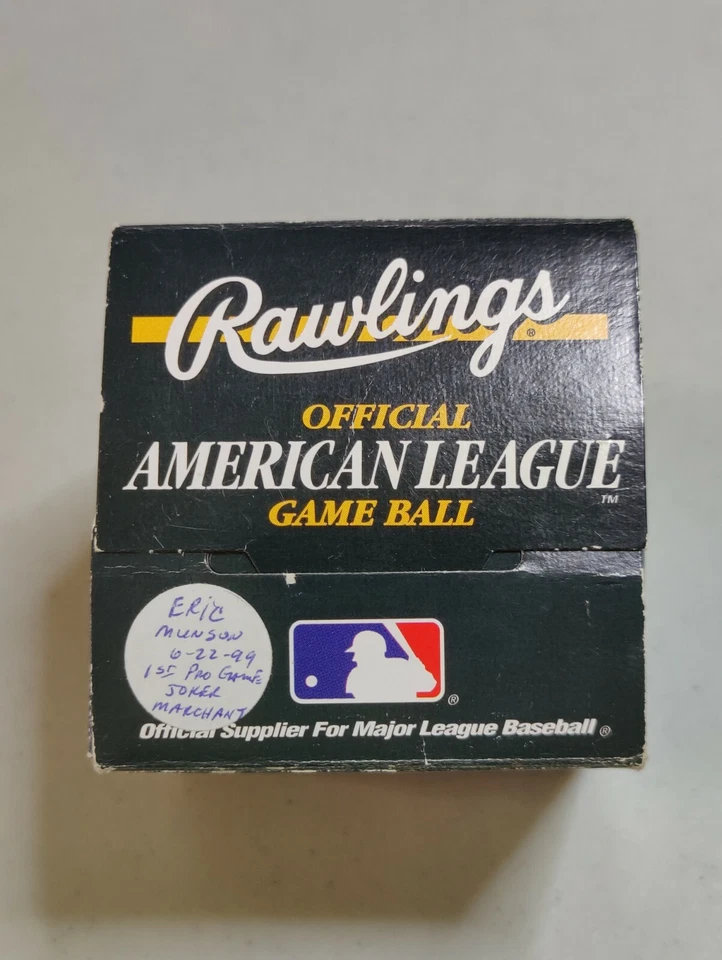 Eric Munson Signed OAL Baseball Tigers 1st Game Auto JSA COA Authentic Auto - Image 3 of 3