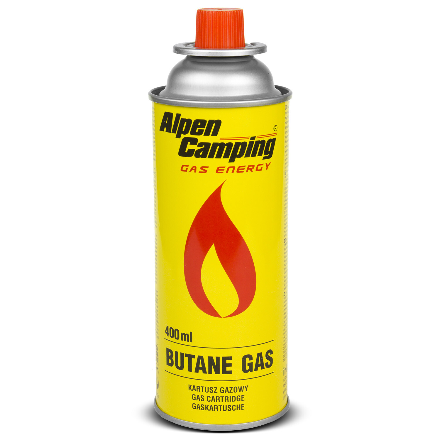 Cartucho de Gas 400ml Isobutano Estufa de Gas Acampanada Soplete de Soldadura