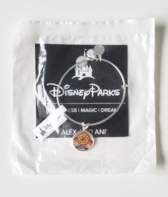 NWT Disney Parks Alex and Ani Epcot 35th Anniversary Silver Tone Bangle Bracelet