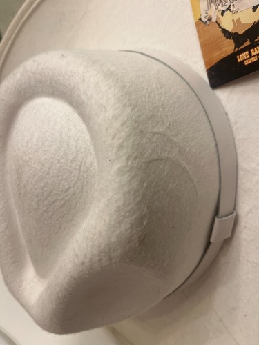 Chapeau cowboy Disney Legend of The Lone Ranger white Hat very used Movie 2013 - Photo 15/22