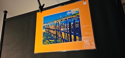 High Quality Matted Photo of Fort Bragg, CA overlooking the Ocean
