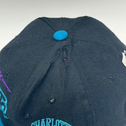 Charlotte Hornets Starter Vintage NBA Basketball Wool Snapback Sports Hat Cap - Picture 5 of 16