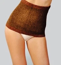 Wool Kidney Warmer, Warming Back Belt, Thermal Brace, Elastic Waist Belt Camel N