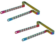 ORIGINAL F&R VINTAGE LOWRIDER 20" Bicycle Triple Twisted Bumper NEON/OIL SLICK