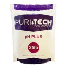 Puri Tech Chemicals pH Plus 25 lb Resealable Bag for Pools & Spas Increases pH