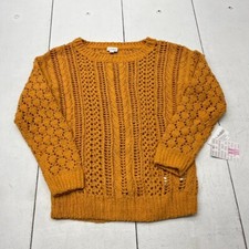 Lularoe Yellow Mariah Knit Long Sleeve Sweater Women's Size Medium NEW