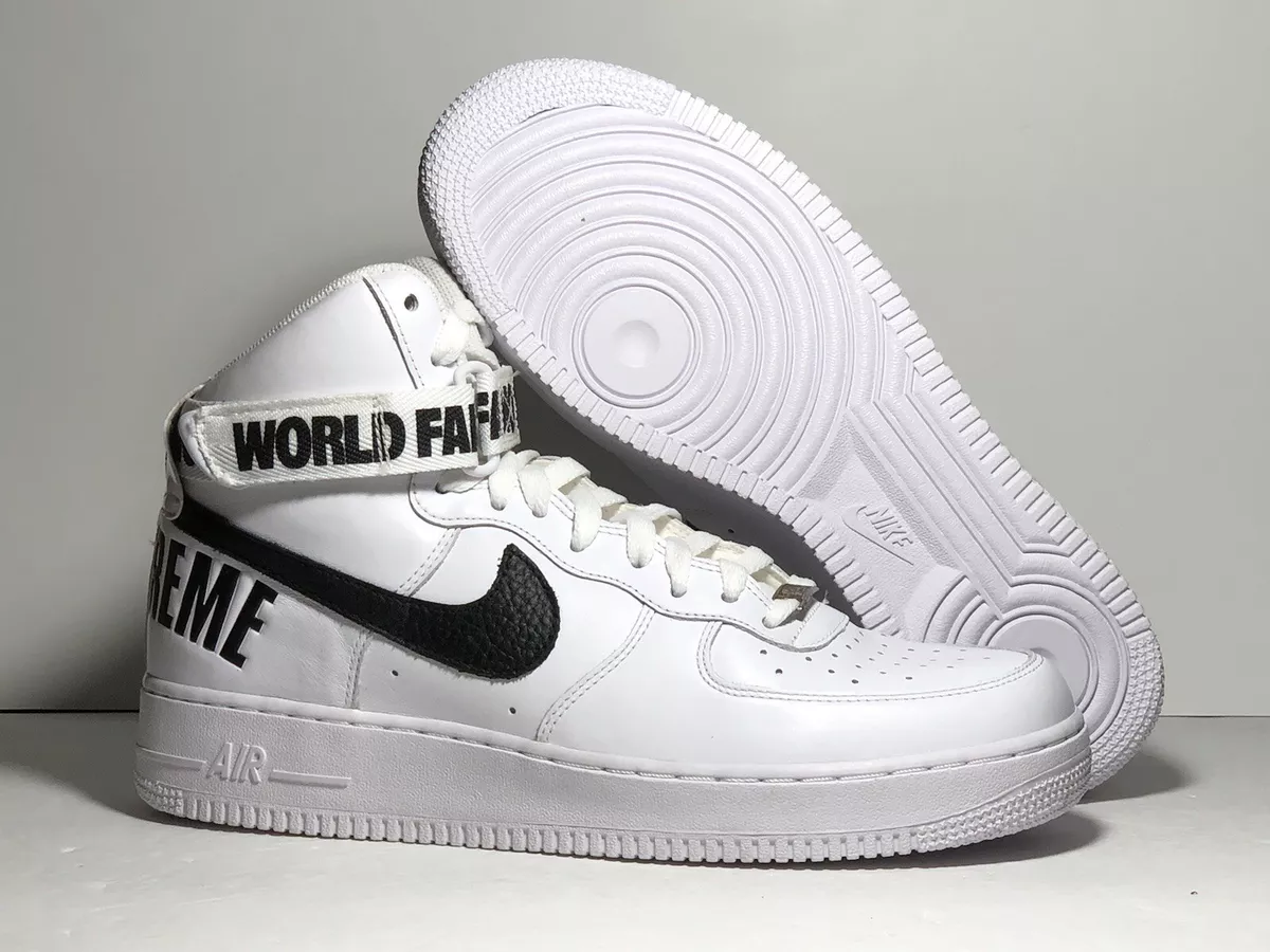 Nike Air Force 1 High SP Supreme World Famous Size 9.5