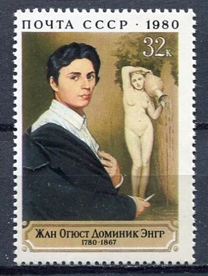 30260) RUSSLAND 1980 POSTFRISCH ** Dominique Ingres - 1v. Scott #4858