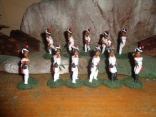 Painted 1/32nd plastic Napoleonic grenadier infantry for gaming