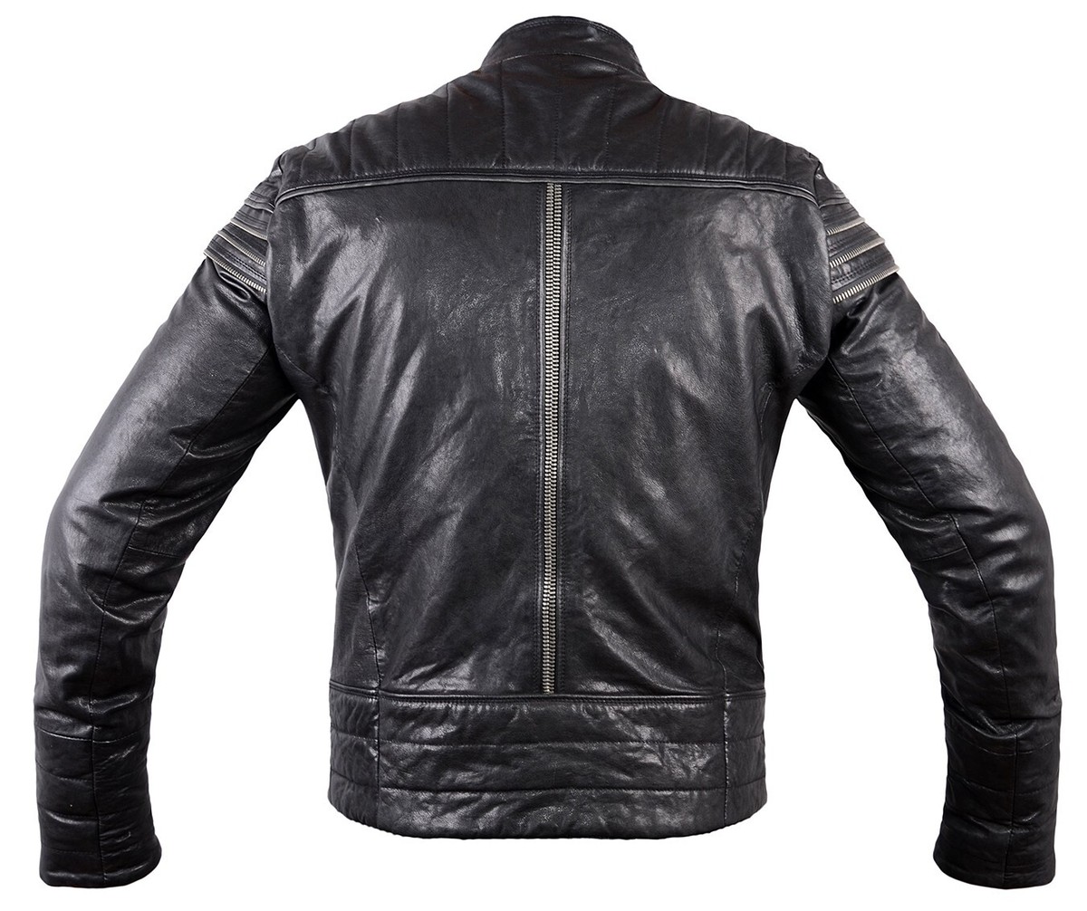 ジャケット・アウター DIESEL Motorcycle Jacket Diesel LEATHER JACKET Black mens coat L biker Zippers Unique