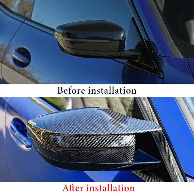 Real Carbon Fiber G8X Style Side Mirror Cover Cap For BMW G20 G28 G22 G30 G38 AC - Image 3 of 4