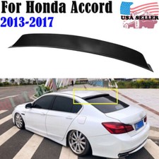 Fit 2013-2017 Honda Accord 9th Jdm Rear Window Roof Vent Visor Spoiler Wing New