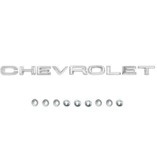 1967~1968 Chevy Pickup Truck Hood Emblem "CHEVROLET" Scrip New Dynacorn EM1277