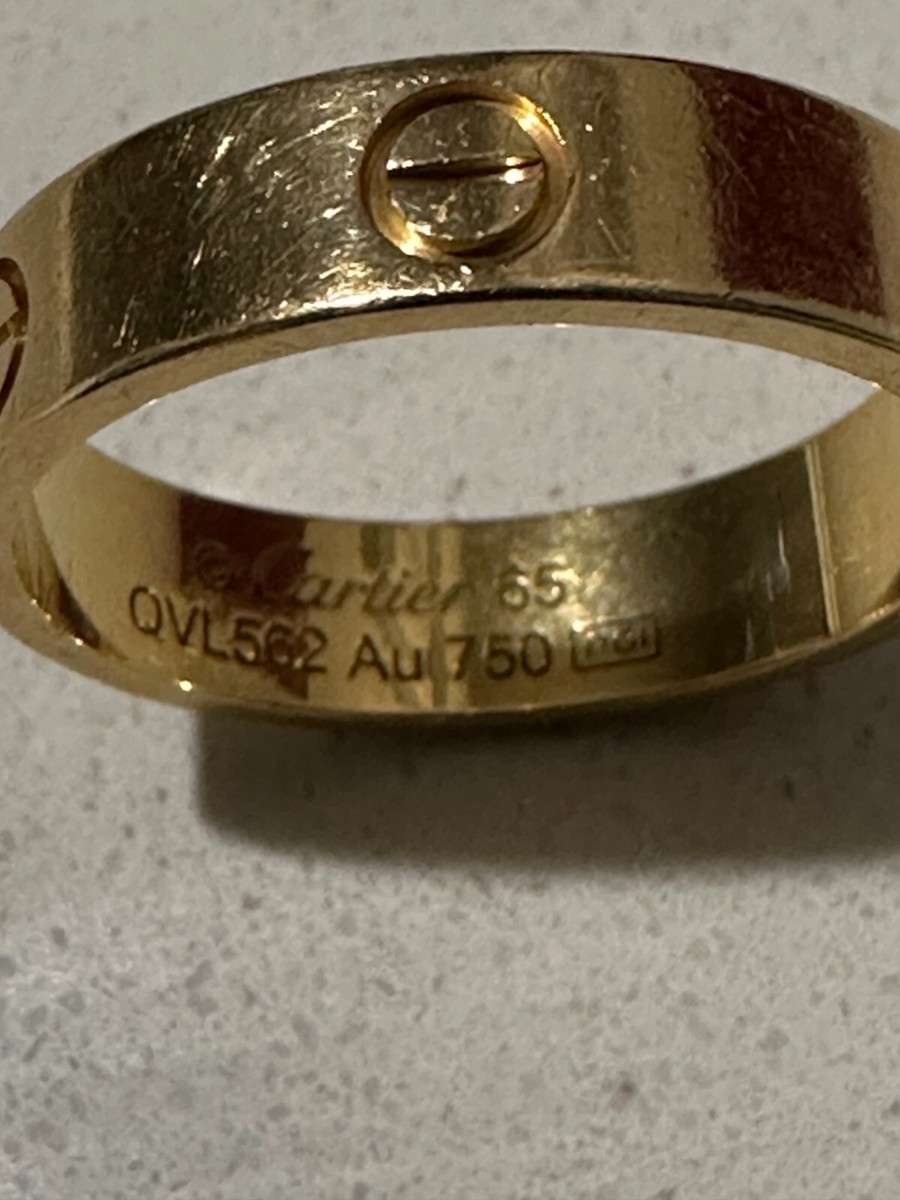 Cartier Love Ring Yellow Gold | 18K | Size 65mm (US 11) | eBay