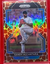 2022 Panini PRIZM #74 SANDY ALCANTARA Giraffe Prizm  MIAMI MARLINS;