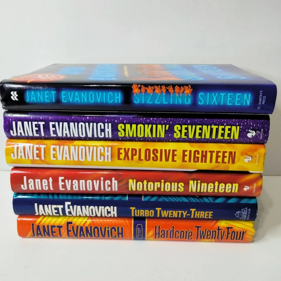 Janet Evanovich Stephanie Plum Novel Set Of 6 Hardcover Books Sizzling Sixteen-H Foto 2 de 4