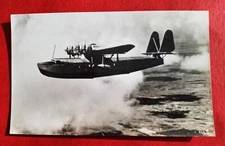PAN AM Postcard Sikorsky S-42 inflight RPPC