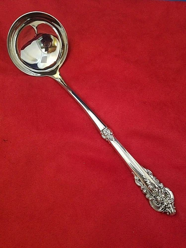Grande Baroque Wallace Sterling Handle Soup Ladle Custom Made