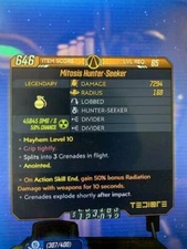 Lvl 65 M10 Anointed Hunter-Seeker Any Element BUY2, GET1 Borderlands 3 Xbox One