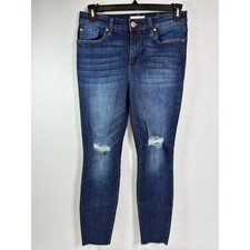 Sts Blue Ellie High Rise Skinny Jeans Dark Wash Distressed Raw Hem 29 EP1610JG9