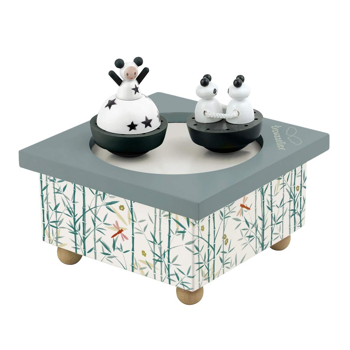 Boîte à Musique Dancing Fille & Panda pour Apaiser les Nuits de Bébé