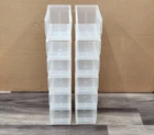 ⭐️⭐️⭐️⭐️⭐️**Lot of 12** Clear U-LINE S-12415 11"x5"x5.25" Stackable Storage Bins