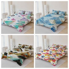3D Geometric Watercolor Colorful Quilt Cover Duvet Cover Comforter set