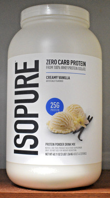 Isopure Vanilla Zero Carb Protein Powder 3 lb (1.36 kg) 44 Servings