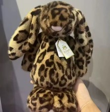NWT Jellycat Cobblehop Leopard Bunny Plush Toy Soft Stuffed Gift