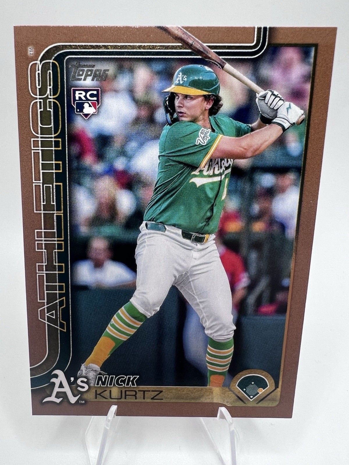 2025 Topps Update Gold #US201 Nick Kurtz Rookie /2025 Athletics ROY RC