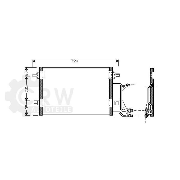 Kondensator Klimaanlage FüR Audi A6 2.4 Quattro Bj.97-05-image