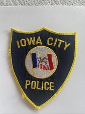Iowa City, Iowa Police Shoulder Patch  == Guaranteed Authentic