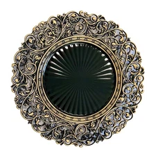 13inch Round Plastic Charger Plates,Set of 8,Charger Plates for Dinner,Weddin...