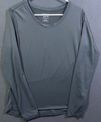 Mountain Hardwear Wick Q Womens Shirt Sz L Long Sleeve Base Layer Stretch Gray
