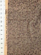 Rows Brown Black Debbie Mumm SSI Cotton Fabric 1/2 Yard 18 X 44  