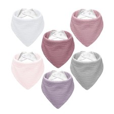NISXABEBE Muslin Baby Bibs,Soft Triangular Baby Bandana Drool Bibs for Baby ...