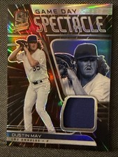 Dustin May 2021 Panini Spectra #-DM Hyper Game Day Spectacle Jersey RELIC # /75