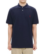 Genuine Polo Ralph Lauren Custom Slim Fit Mesh Polo Shirt - Blue