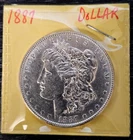 1887 MORGAN SILVER DOLLAR $1 UNITED STATES COIN