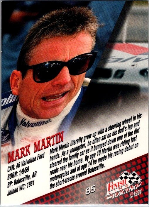 1994 Finish Line Racing - Mark Martin #85