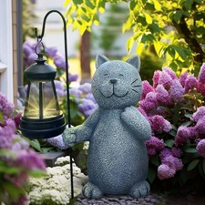 Katze Solarlampe Solarlaterne Laterne Dekolicht Laterne Solarlampe Laterne