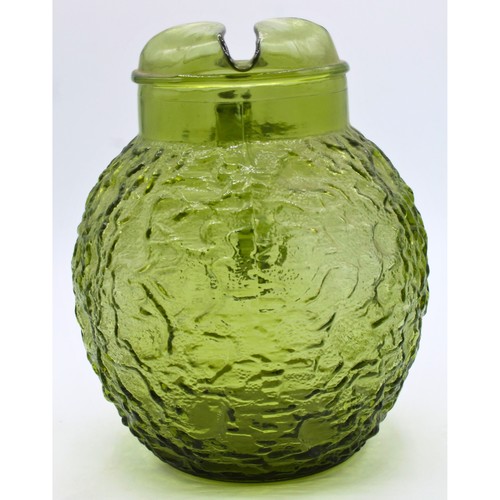 Anchor Hocking Milano Lido Green Ball Pitcher & Tumbler Glasses | Please Read - Picture 3 of 4
