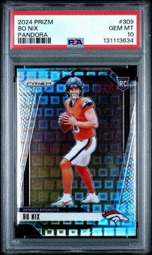 POP 11 PSA 10 GEM 💎 2024 PANINI PRIZM PANDORA #309 BO NIX ROOKIE RC /400